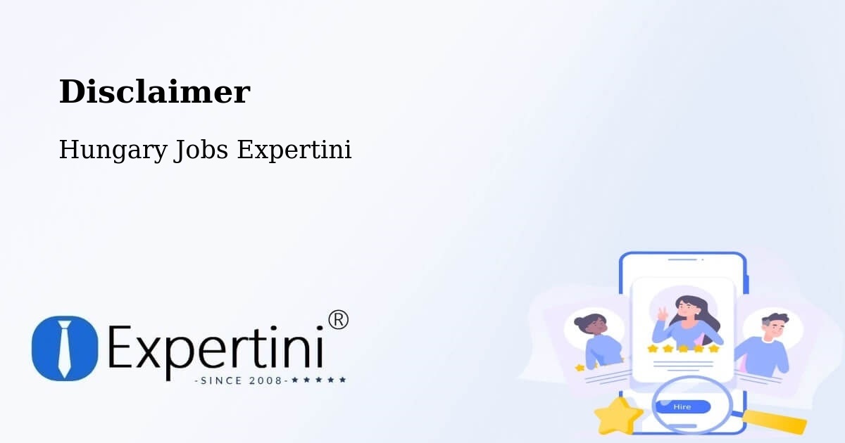 Disclaimer – Dávod - Hungary Jobs Expertini