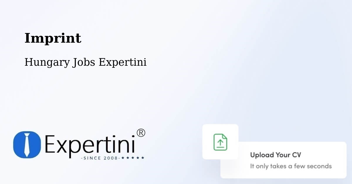Imprint – Dávod - Hungary Jobs Expertini